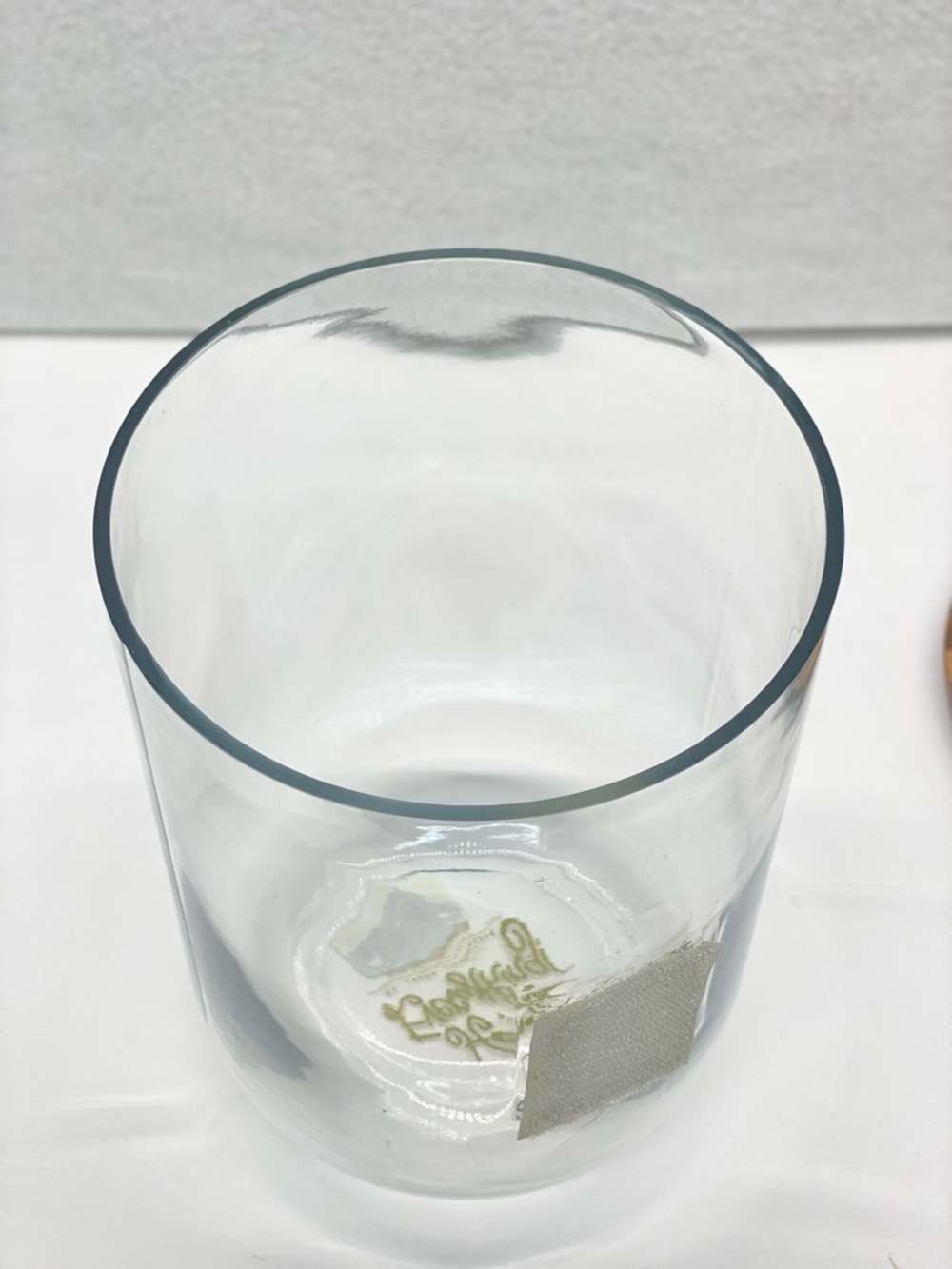Happy Everything Laura Johnson Glass Canister Bamboo Lid Gold Knob MINI-GKNJAR - Picture 5 of 11